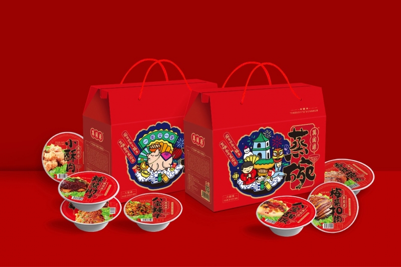 萬闔源蒸碗傳統(tǒng)食品包裝設(shè)計